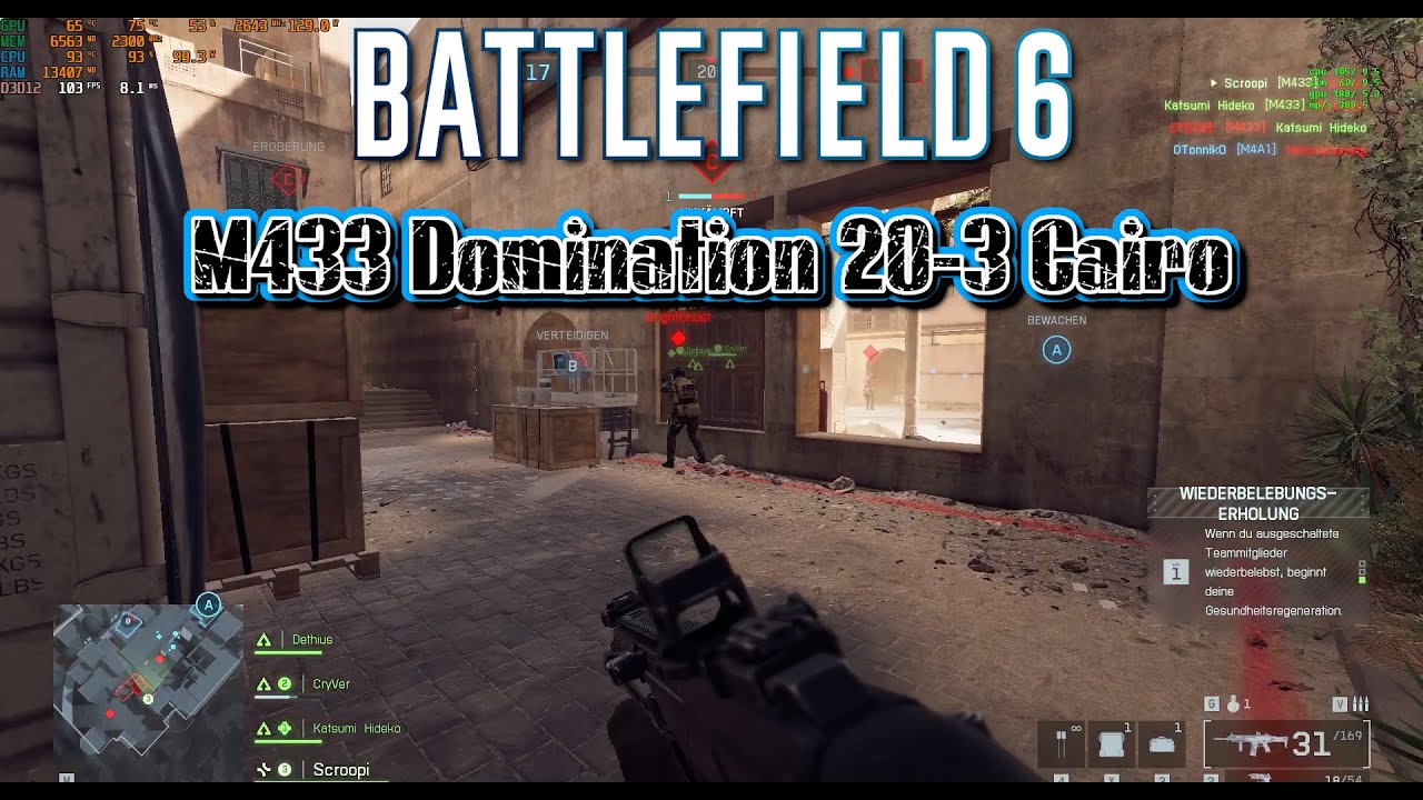 M433 Support Domination 20-3 Siege Of Cairo Battlefield 6