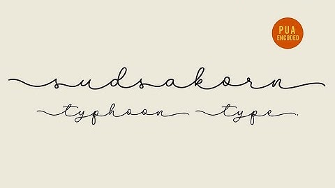 Typhoon Type | How to get Alternate Glyph on Sudsakorn font with Illustrator(PUA encoded)