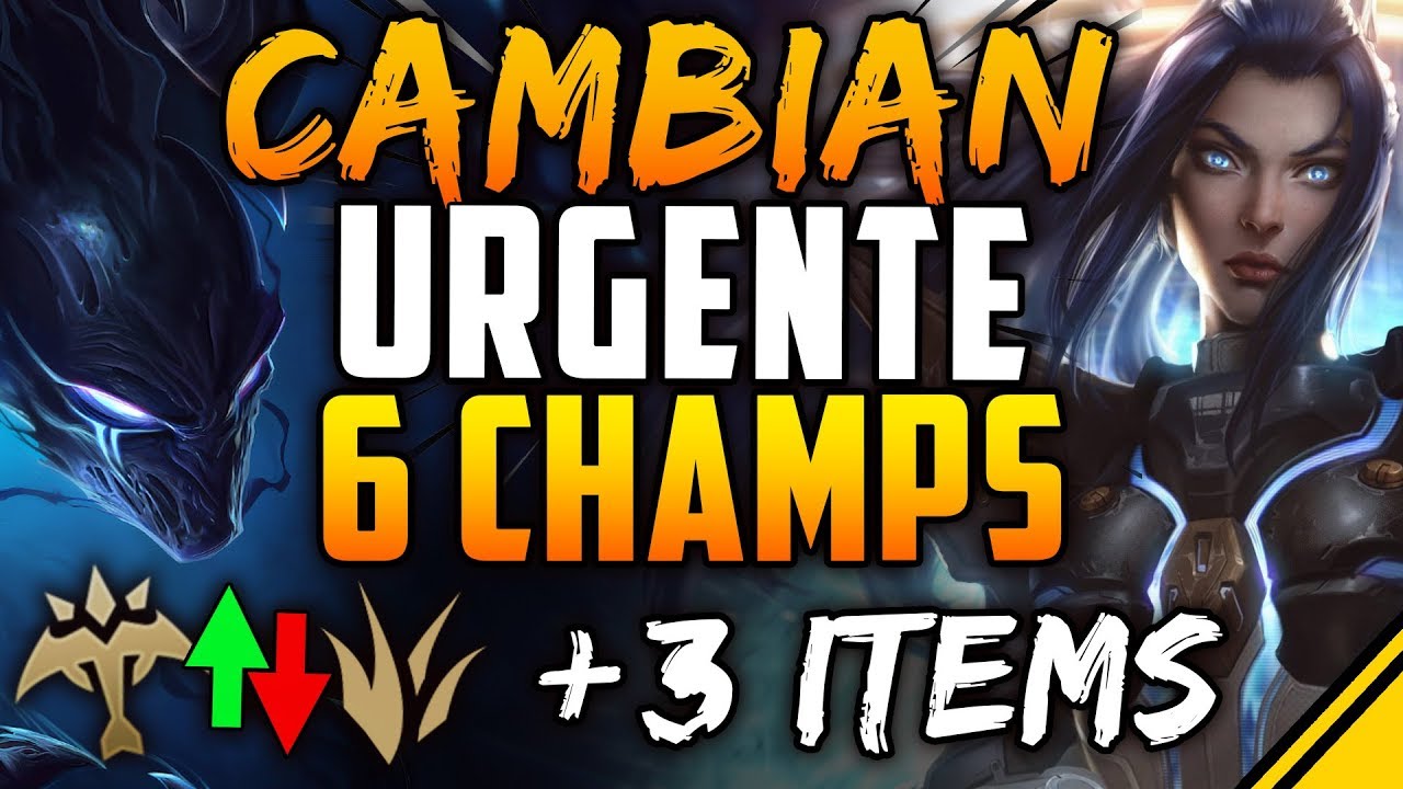 league of legends champions CAMBIAN URGENTE 6 CAMPEONES y 3 ITEMS - Buff ADC | Noticias LoL