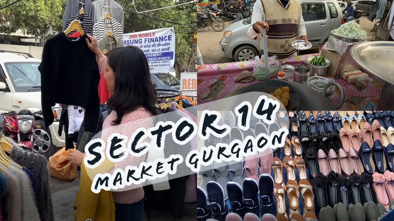 Sector 14 Gurgaon Best Market in Gurgaon YouTube