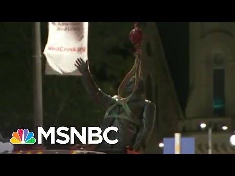 Controversial Philadelphia Statue Removed After George Floyd Protests | Andrea Mitchell | MSNBC