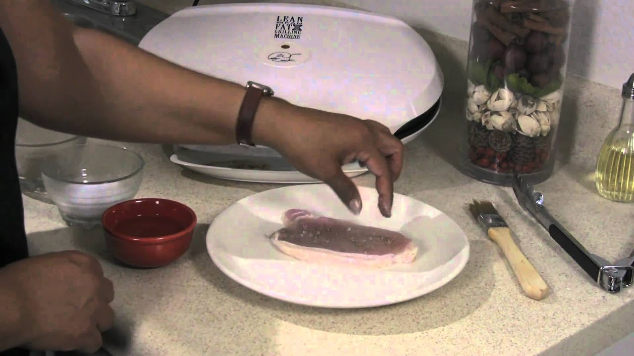 Cooking on a Foreman Grill Cooking Pork Fillets on the