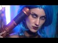 Arcane Body Painting Jinx Cosplay (artistic nudity/documentary)