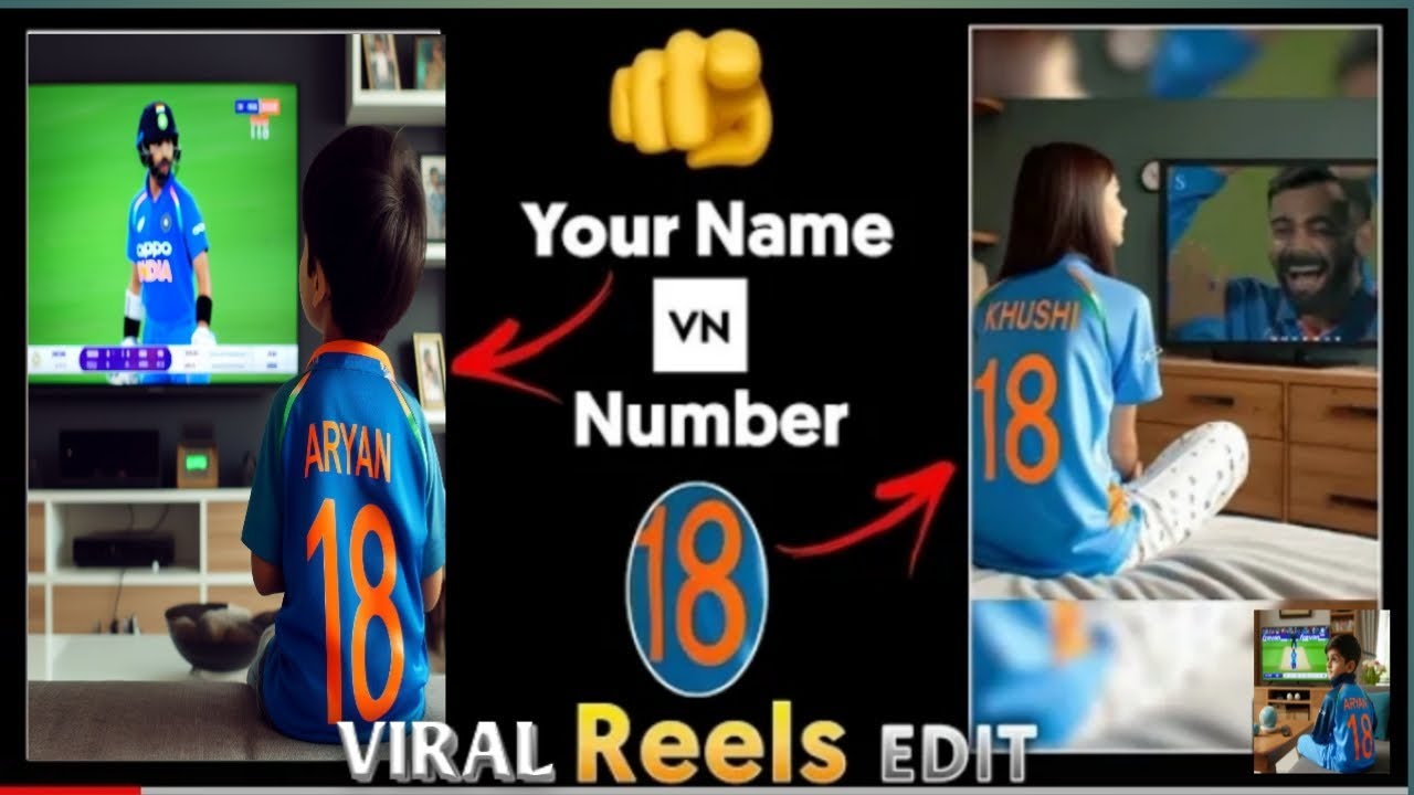 Indian Cricket Viral Reels Editing || How To Make Viral Indian Cricket Team Jersey In Ai Tools |