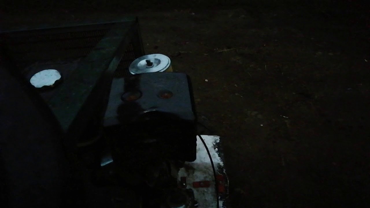 Мини трактор. Стреляет огнём с глушителя. - YouTube