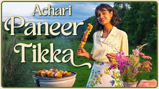 Achari Paneer Tikka | Easy Indian Vegetarian BBQ Recipe