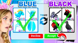 ONE COLOR TRADING CHALLENGE In Adopt Me! (Roblox)