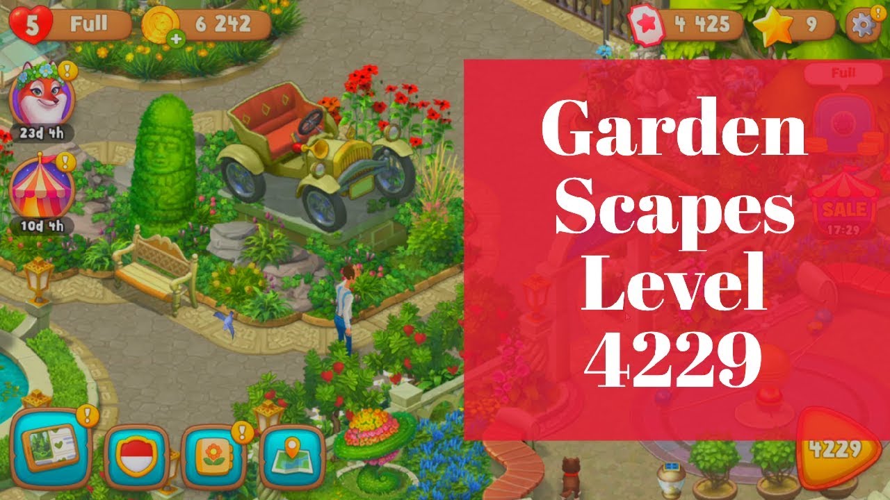Gardenscapes Level 4229 YouTube