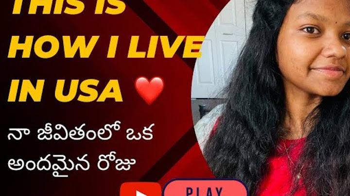 NA JIVITHAM LO OKA BEAUTIFUL DAY || THIS IS HOW I LIVE IN USA