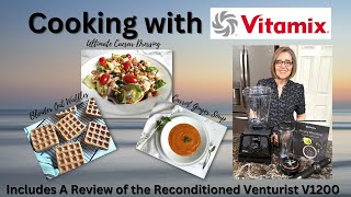 BLENDER WAFFLES, VEGAN CAESAR DRESSING, & CARROT GINGER SOUP, - all in my Vitamix! by Nutmeg Notebook 1,926 views 1 year ago 29 minutes