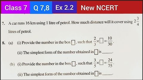 Q 7,8  Ex 2.2 | Chapter 2 Class 7 Maths #NewNCERT
