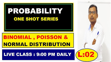 02 Probability in HIndi | One shot series for Probability | LIVE CLASS 9:00 PM DAILY  | PART-02