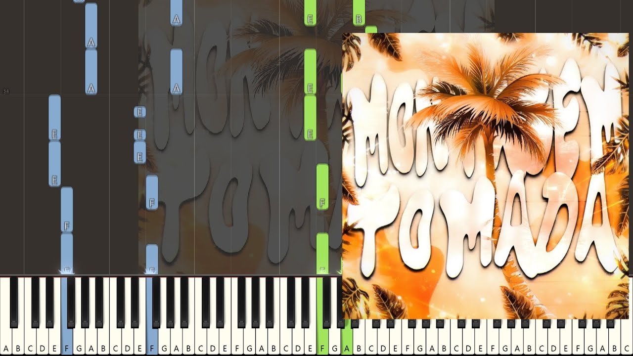 MXZI - MONTAGEM TOMADA (Slowed) (Piano Tutorial)