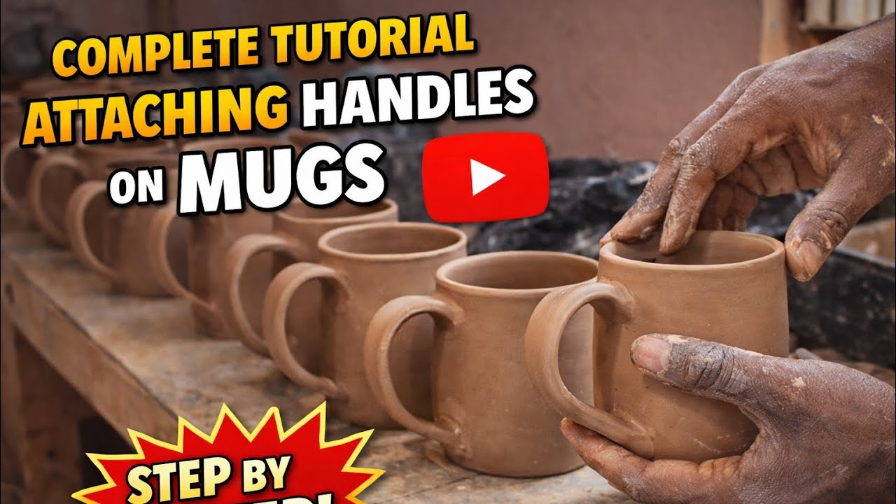 COMPLETE TUTORIAL ON ATTACHING HANDLES ON MUGS - YouTube