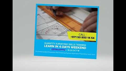 Quantity Surveying Training Dubai