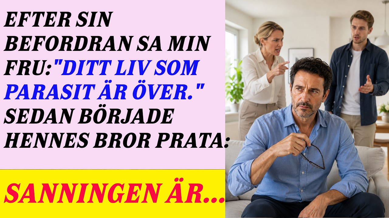 "Your life as a parasite is over." My wife of twenty years said it like she was closing a deal. Karin had just been promoted. Then came the spreadsheet: separate expenses, fifty-fifty. Polite...