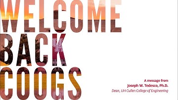 Fall 2020 Welcome Message from Dean Tedesco