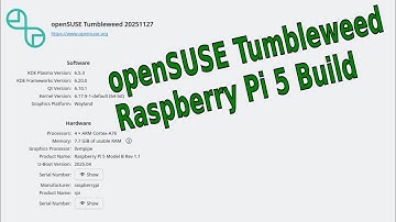 Raspberry Pi 5 and openSUSE Tumbleweed