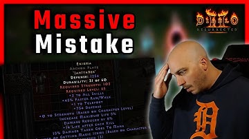 Should You Make Infinity or Enigma First??? - Diablo 2 Resurrected