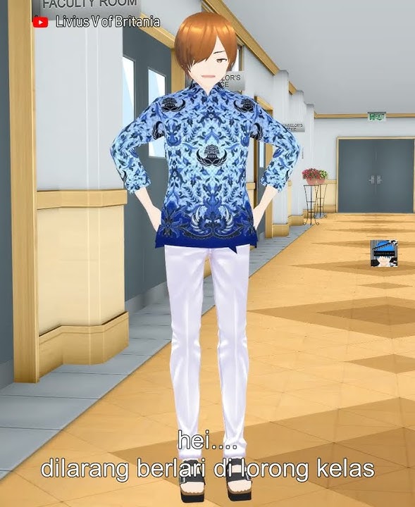 Dilarang berlari di lorong kelas | Kartun animasi 3d lucu | Mmd talkloid