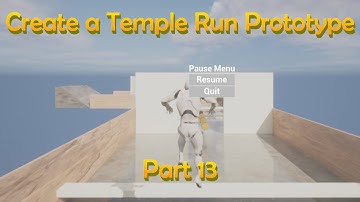 UE5.0 Temple Run Tutorial: Part 13 |  Adding Pause Menu UI