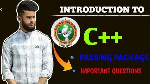 Introduction To C++ Important Questions Vtu 💯🔥