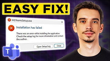 How To Fix Microsoft Teams Installation Has Failed Open Setup Log (2025) - Complete Tutorial
