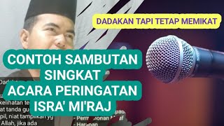 Contoh Kata Sambutan Panitia Isra' Mi'raj (Contoh dadakan tapi tetap elegan)