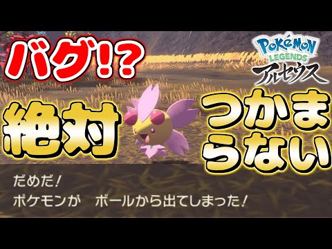 バグでチェリムの捕獲率が0 になってるらしいｗｗ本当かどうか検証してみた Pokemon Legends レジェンズ アルセウス Youtube