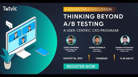 Thinking Beyond A/B Testing - A User-Centric CRO Program.