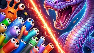 INSANE WORM TRAP!🔥🔥🐍play magic game in worm zone.io!🔥(Biggest Snake Ever?) saamp wala game 👑🔥🤗  screenshot 1