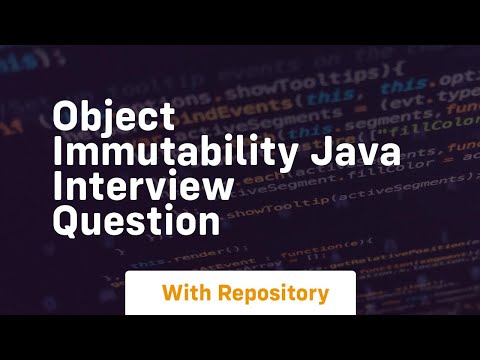 object immutability java interview question