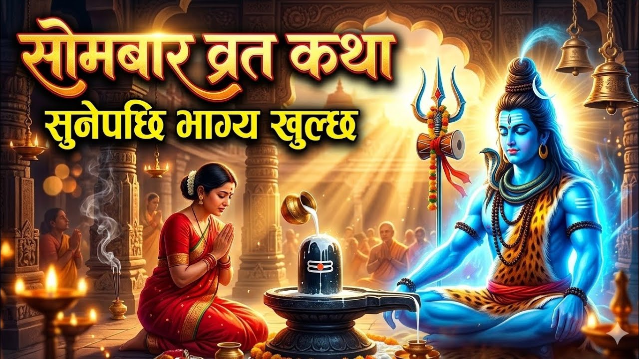सोमबार व्रत कथा | सुन्ने बित्तिकै भाग्य खुल्छ | भगवान शिवको चमत्कार