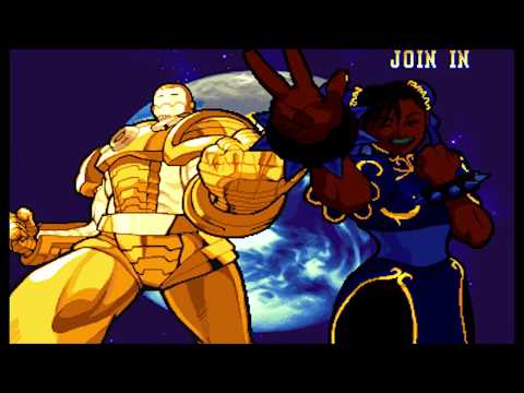 Marvel vs Capcom 1 ( Arcade ) - Gold War Machine / Shadow Lady Playthrough ( Aug 9, 2018 )
