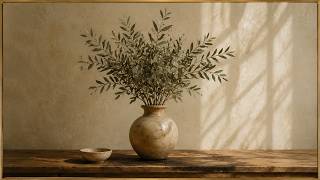 Pampas Grass | Luxury Neutral TV Wall Art | Soft Beige Home Ambience screenshot 2