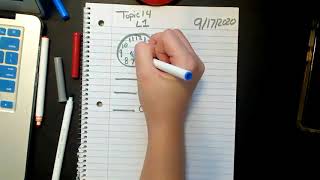 Topic 14: Lesson 1