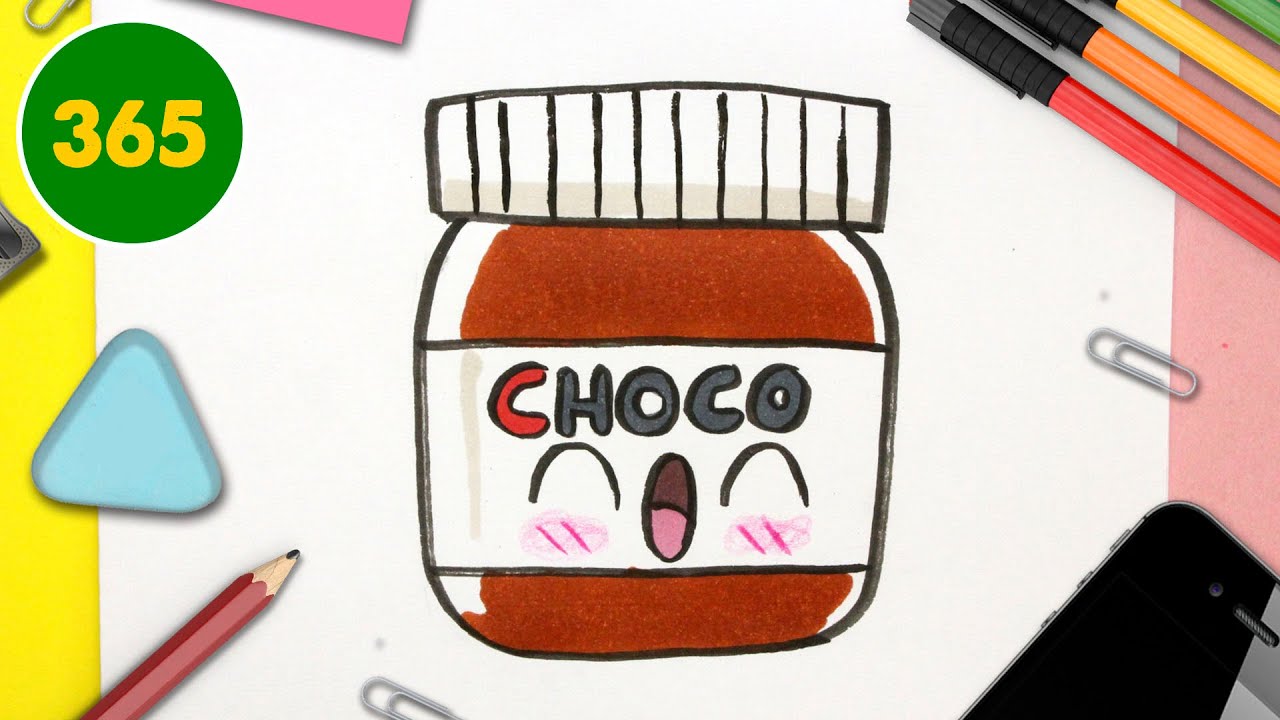 Coelho e Nutella Kawaii para colorir by PoccnnIndustriesPT on DeviantArt