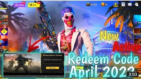 *April 2022* Call Of Duty Mobile 2022 New Redeem Code | Cod Mobile Redeem Code Garena or global
