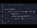 First JAVA Program 👨💻 | #java #codingwithbharath
