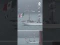 Mexican Navy tall ship sails under Golden Gate Bridge in San Francisco
