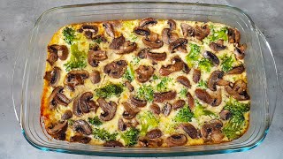 Запеканка с Брокколи и Грибами. Вкусно, Полезно и Легко в Приготовлении.