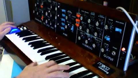 Minimoog after calibration and tuning