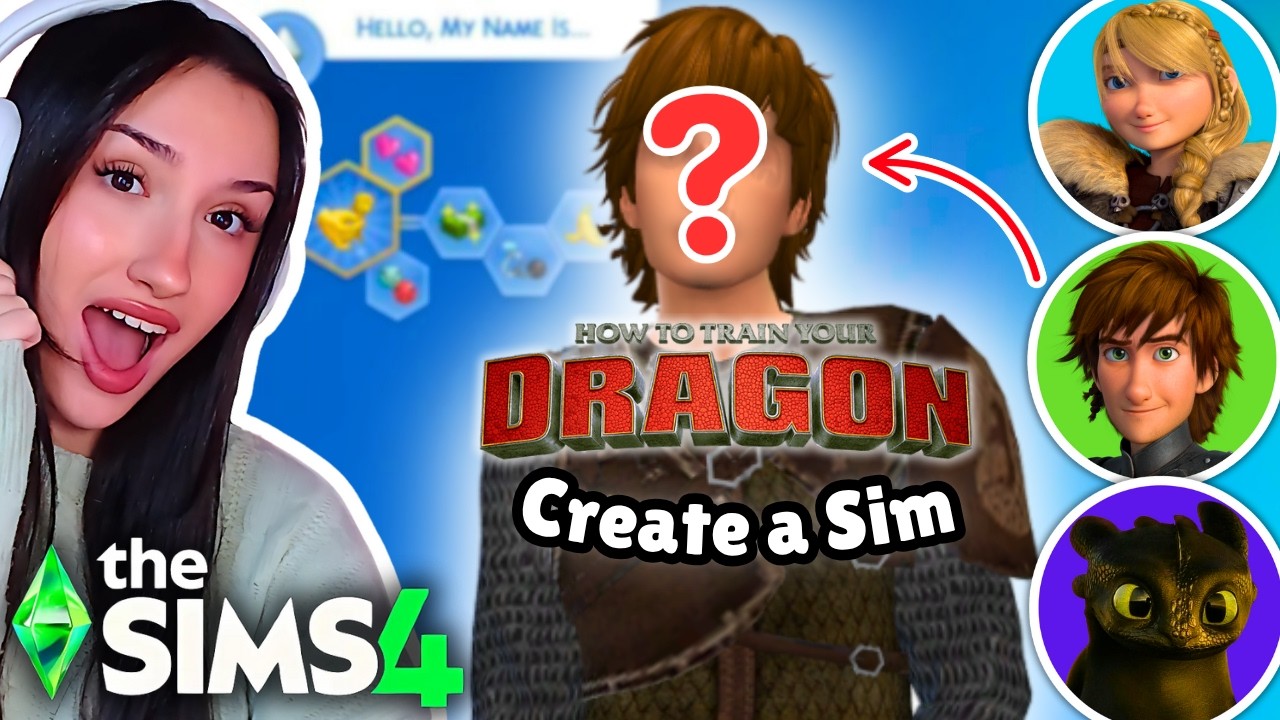every sims a different HOW TO TRAIN YOUR DRAGON Character
