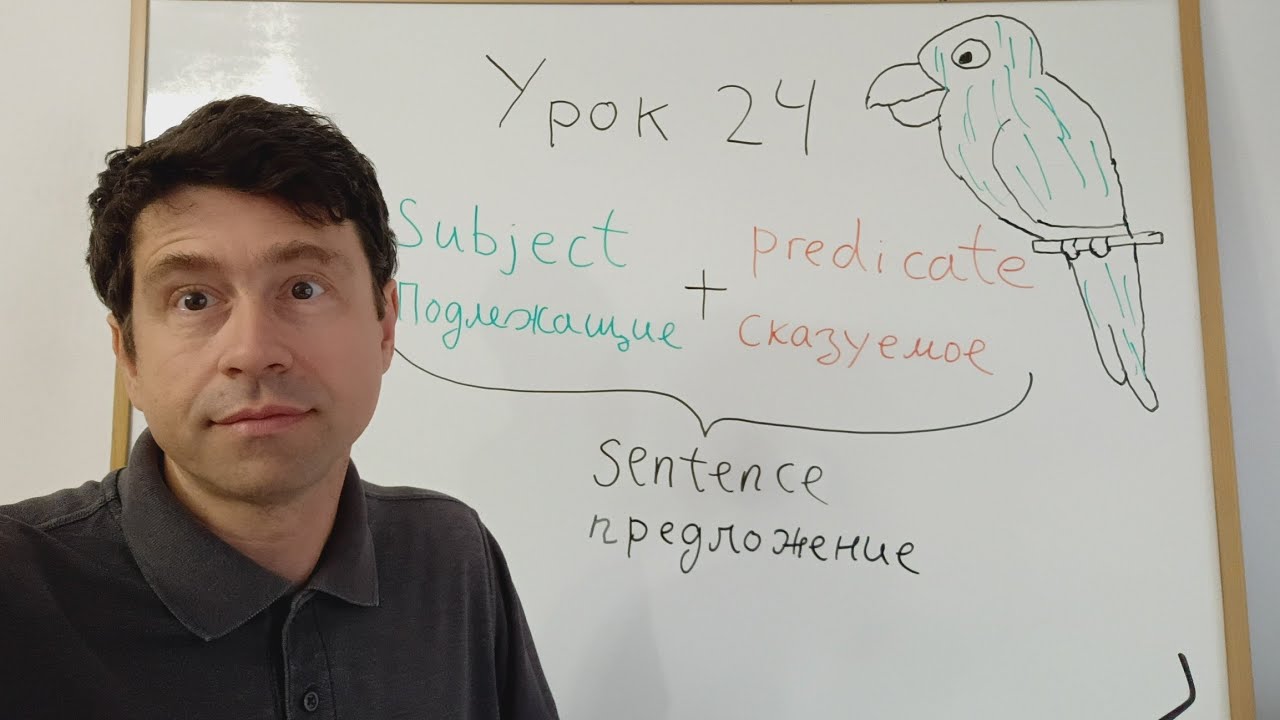Английский язык с нуля. Урок 24. Простая структура английских предложений.