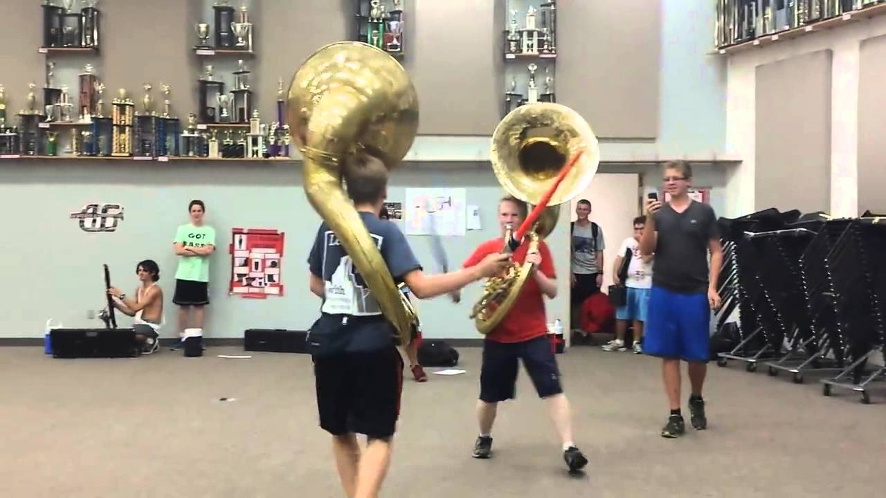 Sousaphone Lightsaber Battle YouTube