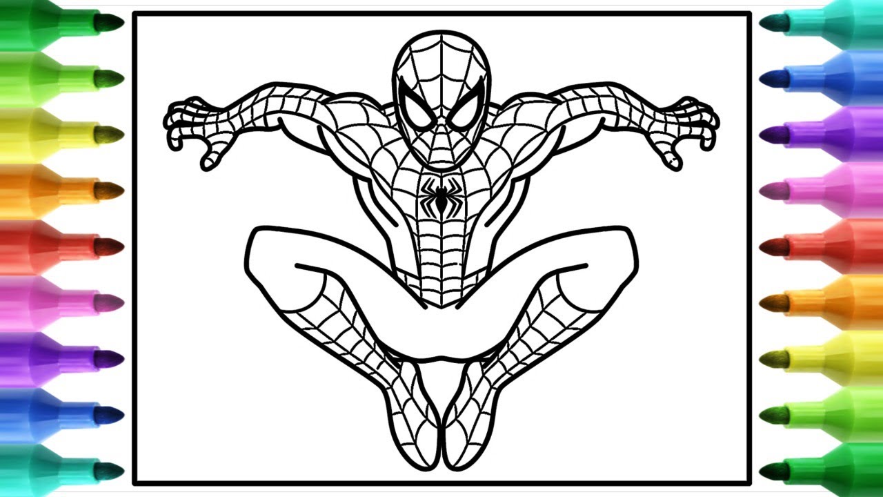 Coloring Classic Spider-Man Costume