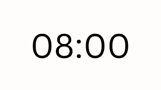8 Minute Countdown Timer