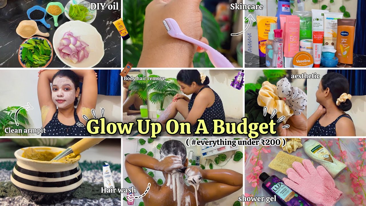 “Under Budget beauty Maintenance Routine” everything under ₹200💵 Body,hair,skin,underarms 🧴✨