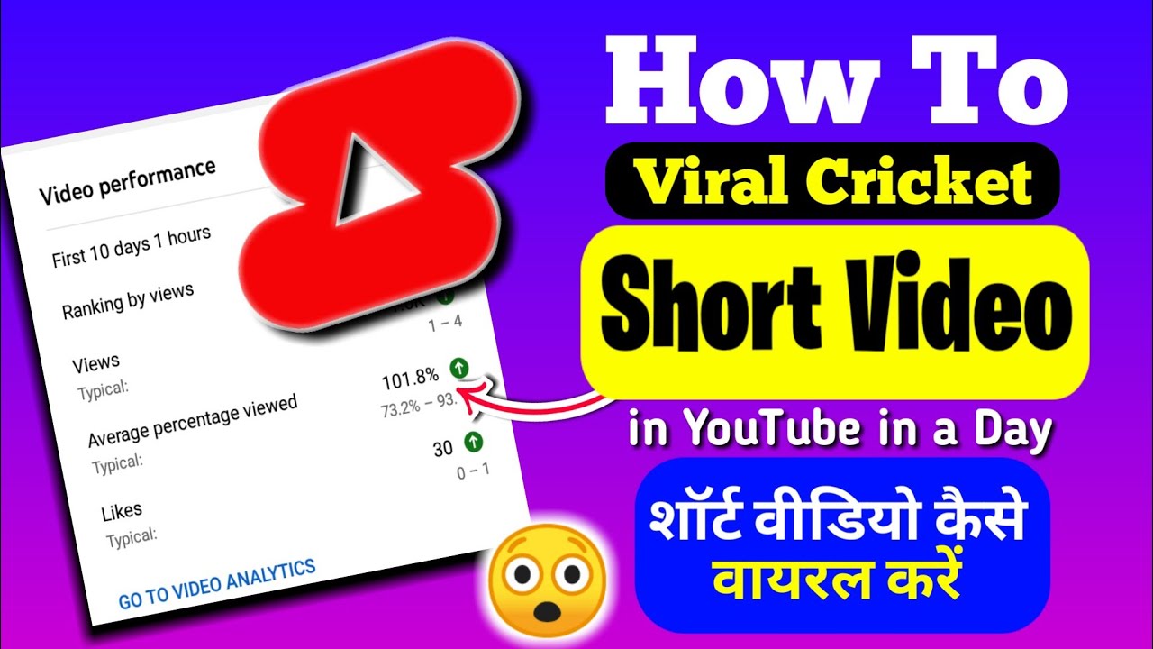 How to Viral Short Cricket Video on YouTube || Short Video Viral kaise ...