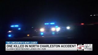 VIDEO: 1 dead in crash involving tow truck, pedestrian on I-526